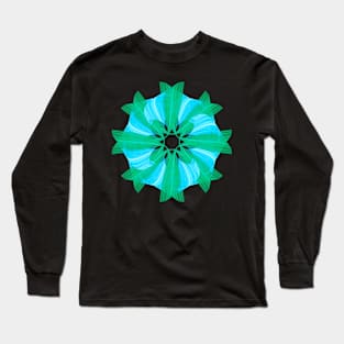 Green mandala Long Sleeve T-Shirt